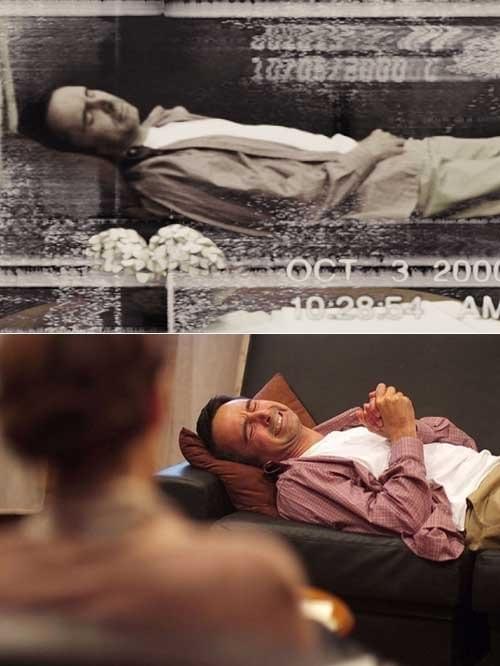 記録映像(上)と再現映像を交えながら 事件の真相に迫る