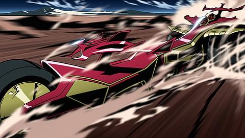 レースシーンのスピード表現もすべて手描き