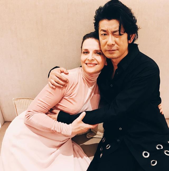 永瀬正敏、Instagramをスタート。ジュリエット ・ビノシュとの2ショット写真を映画.comに提供してくれました！