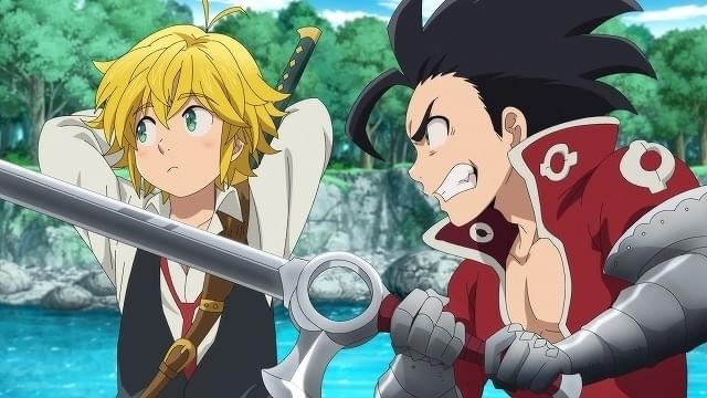 梶が1人2役で演じるメリオダスとゼルドリス