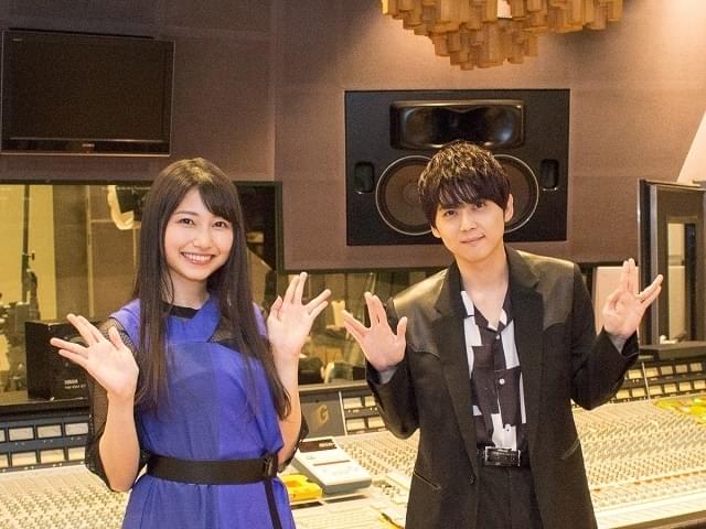 メリオダス役の梶裕貴とエリザベス役の雨宮天