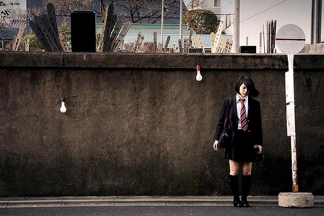 終点、お化け煙突まえ。