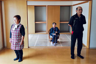 三角屋の交差点で