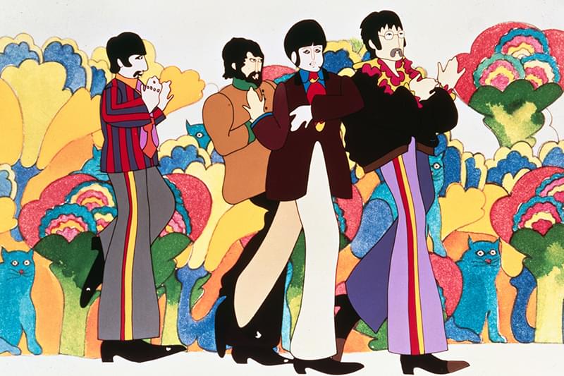 ビートルズ：イエローサブマリン 35mm映画フィルム 連続5コマ Beatles