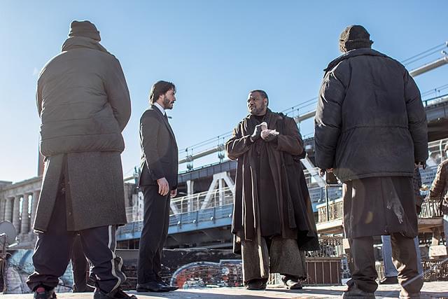 ローレンス・フィッシュバーンの「ジョン・ウィック チャプター2」の画像