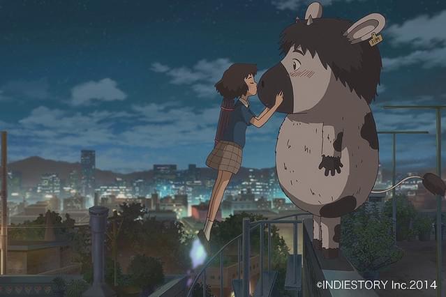 ウリビョル1号とまだら牛