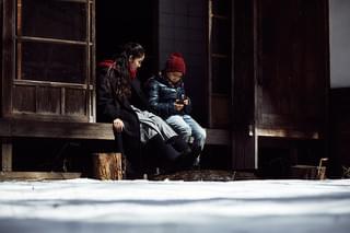 よあけの焚き火