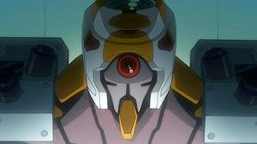 カラーリングなど細部がTV版と異なるメカデザイン