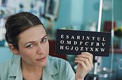 瞬きで文字を選択していき、文章を綴った