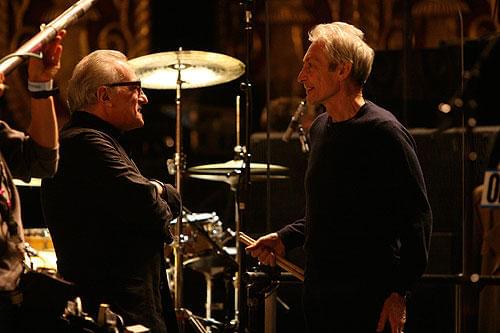 バンド内最高齢67歳のチャーリー・ワッツ（右）