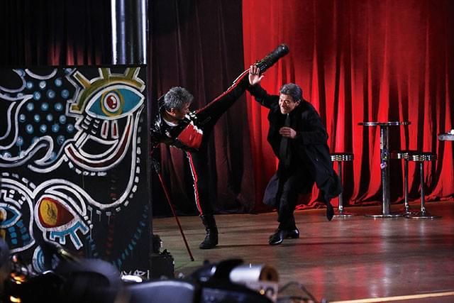 ハイキックを繰り出す必見シーン