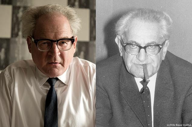 瓜ふたつ! クラウスナーが演じたバウアー(左)と実際のバウアー(右)