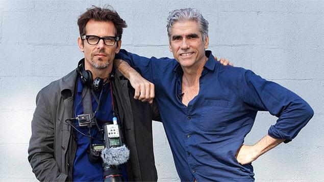 トーマス・ビルテンゾーン監督（左）とは、かつてヨーロッパでモデル同士だった仲