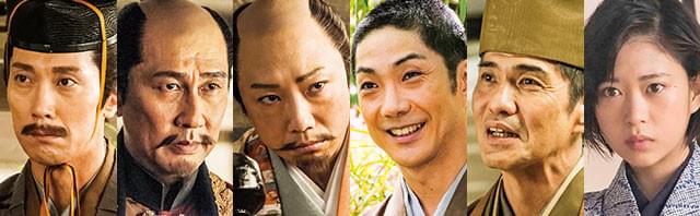 (左から)佐々木蔵之介、中井貴一、市川猿之助、野村萬斎、佐藤浩市、森川葵らが集結