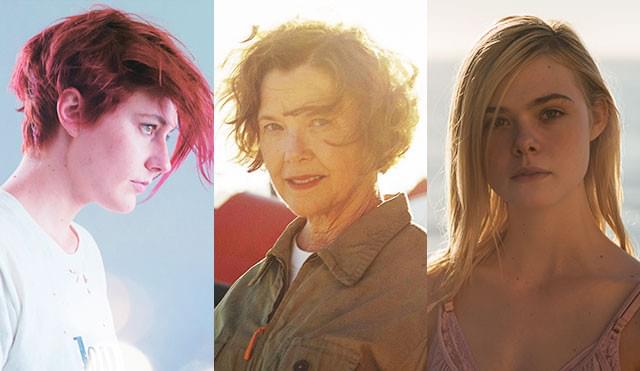 （左から）グレタ・ガーウィグ、アネット・ベニング、エル・ファニング