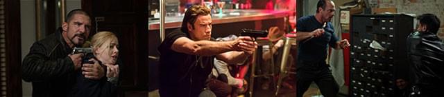 ガン・ファイトの流れからマーシャル・アーツに移行する“今のアクション”が描かれる