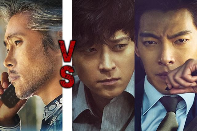 巨額の国家予算を狙うチン会長（左）とキム刑事＆パクのコンビ（右）の戦いの結末は？