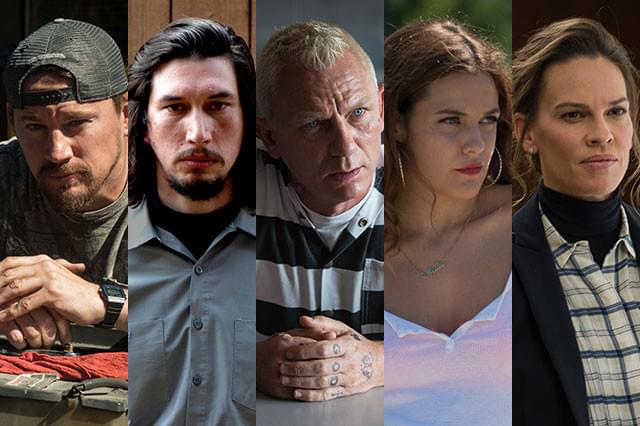 （左から）テイタム、ドライバー、クレイグ、キーオ、スワンクらが熱演＆怪演