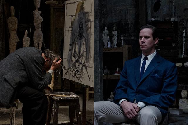 画家とモデルという関係を通し、ラッシュとハマーが静かなる演技バトルを繰り広げる