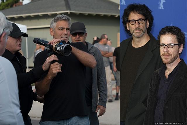 コーエン兄弟（右）が99年に書いた脚本に、クルーニー監督（左）が実話要素を注入した