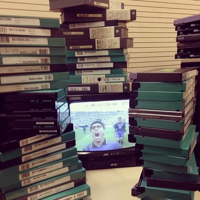 編集作業の様子 膨大な映像との格闘でもあった