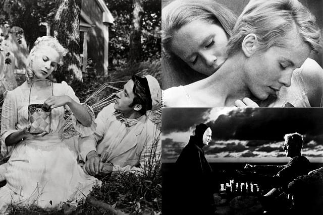 (左)「野いちご」 (右上)「仮面 ペルソナ」 (右下)「第七の封印」