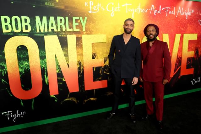 LAプレミア（左：キングズリー・ベン＝アディル、右：ジギー・マーリー）