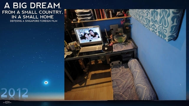 脚本執筆に没頭した部屋(監督提供の資料より)