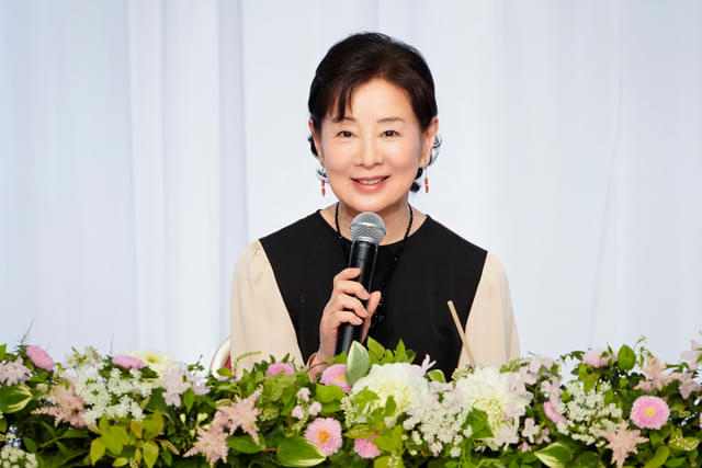 吉永小百合（完成報告会見登壇時）