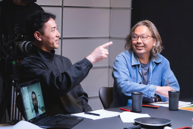 プロデューサーの松田一輝(左)、キャスティングディレクターの岩上紘一郎(右)も審査に参加