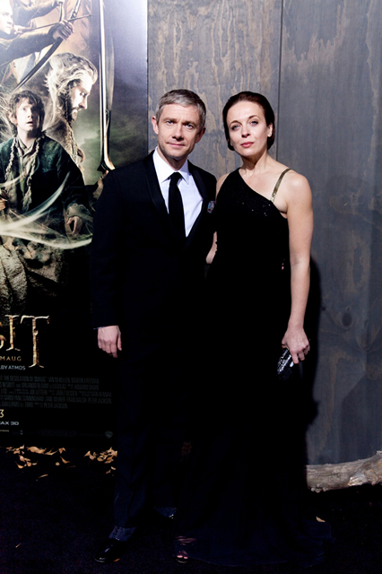 マーティン・フリーマンはパートナーのアマンダ・アビントンと