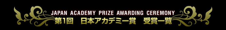 第1回　日本アカデミー賞特集（1978）　受賞結果一覧